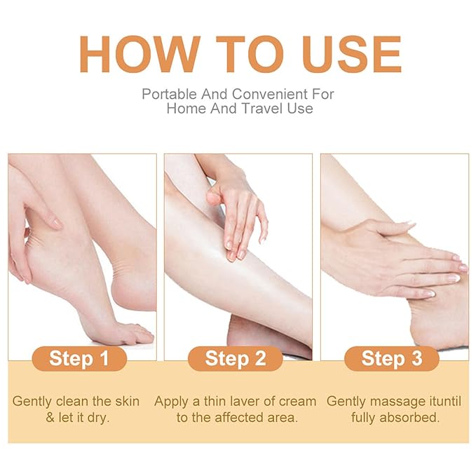 NovaCharm 2PCS Urea Cream 60 Percent for Feet, Maximum Strength Urea Foot Cream Stick, Foot Moisturizer Lotion for Cracked Heels, Dry Hands & Rough Knees (1.4Ounce(Pack of 2), Honey)