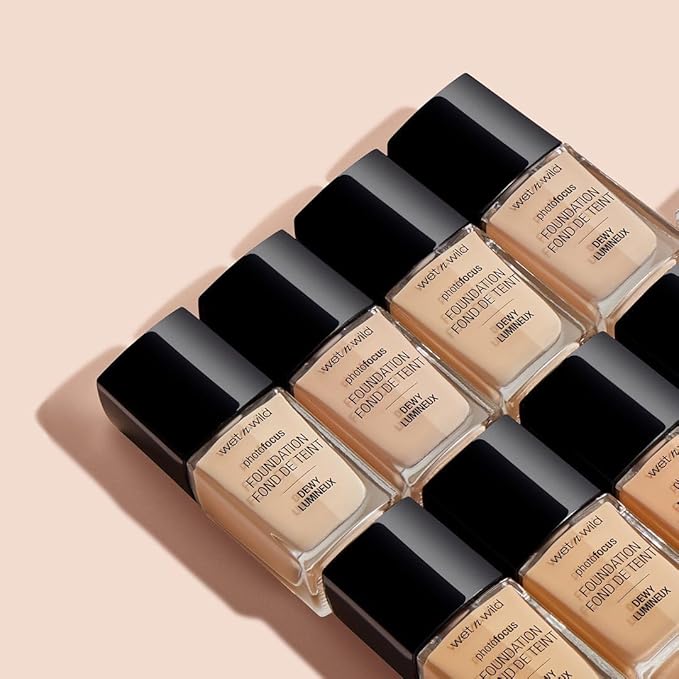 wet n wild Photo Focus Dewy Foundation Cream Beige (Pack of 2)