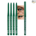 4Pcs Retractable Creamy Eyeliner & Eyeshadow Sticks for Women, Black White Brown Blue Purple Green Gray Colors, Ultra Pigmented Eye Pencils, Matte Satin Finish,Vegan (4 Pcs: 08# Green)