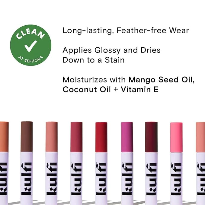 Kulfi Lassi Lips Staining Lip Oil, | Color: Rose - pink nude | Long-Lasting Moisturizing with Mango Seed Oil, Coconut Oil, Vitamin E, High Shine Finish, 0.14 oz / 3.8 mL