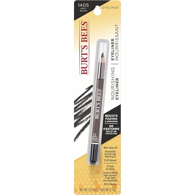 Burt's Bees Nourishing Eyeliner, Soft Black - 0.04 Ounce