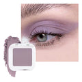 evpct Mauve Lavender Purple Matte Single Eye Shadow Palette Makeup for Older Women, Plum Lavender Purple Natural Cream Eyeshadow Palette for Green Eyes, High Pigment Mini Monochrome Eyeshadow