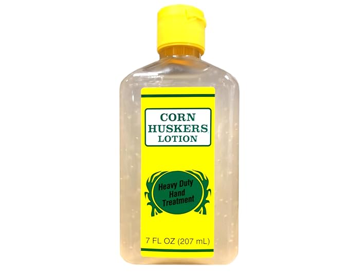 Corn Huskers Hand Lotion for Dry, Cracked Hands, Fast Absorbing, Non-Greasy Protective Barrier Cream, Moisturizer for Rough Skin & Calluses, Intense Relief For Men and Women, 7 oz