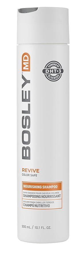 BosRevive Nourishing Shampoo for Noticeably Thinning Hair (Color Safe) – DHT Blocker, Sulfate-Free, Vegan Formula with Biotin, Saw Palmetto & Rosemary – Strengthens & Volumizes – 10.1 Fl Oz