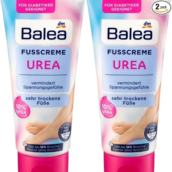 Balea Foot Cream Urea, 100 ml (pack of 2) - German product