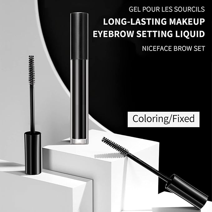 DAGEDA Black Eyebrow Setting Gel, Brow Fix Gel, Waterproof And Sweat-Proof Eyebrow Repair Liquid Brows Styling Beauty Salon Home Use Makeup
