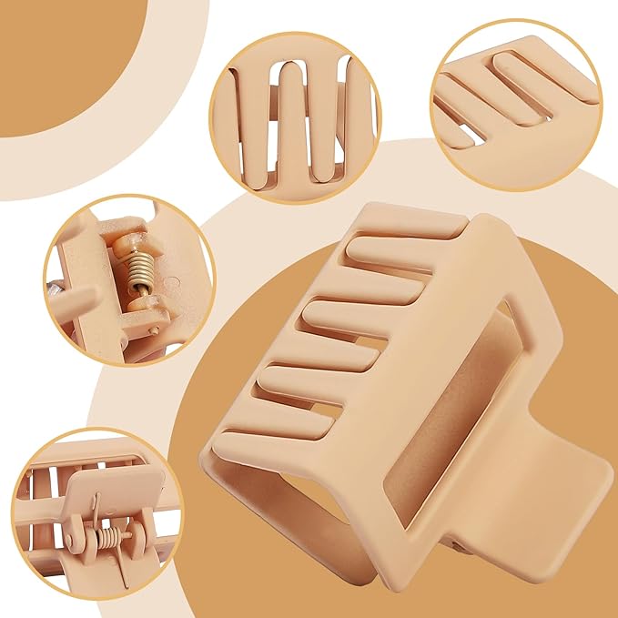 NEW LIVE Hair Clip 16 Count for Women - Hair Claws for Thin Thick Curly Hair - Large and Small Matte Banana Clips - Strong Hold Nonslip Hair Claws - Various Sizes and Styles