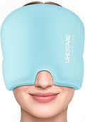 ONLYCARE Migraine Relief Cap, Upgraded Headache Relief Cap with Odorless Reusable Gel Head Wrap, Soothing Face Ice Pack Mask Products with Hot & Cold Therapy for Tension, Stress, Hangover & Puffy Eyes
