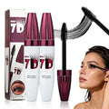 2 PCS 7D Waterproof Volume Mascara, 2026 Upgrade Smudge-Proof Curling & Lengthening Mascara, Long-Lasting Black Mascara Fiber Lashes Thickening Eye Makeup for Defined Curl for Women Girls