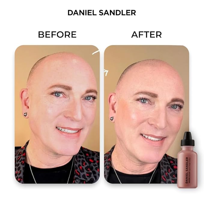 Daniel Sandler Watercolor Liquid Blush — Buildable, Blendable & Long-Lasting Liquid Blush for Cheeks, Lips, & Eyes — Lightweight & Water Resistant — For All Skin Types — Angel