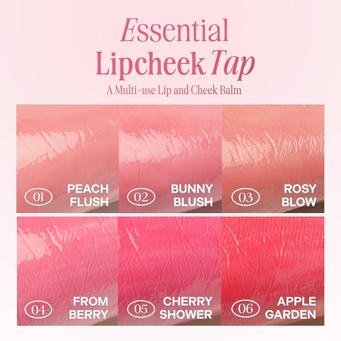 CLIO Essential Lip & Cheek Tap, Pocket Blush, Creamy & Blendable Color For Lips and Cheeks, Contour & Highlight Face, Buildable Dewy & Natural Glow Finish, Non-Greasy, Travel-Sized (04 FROM BERRY)