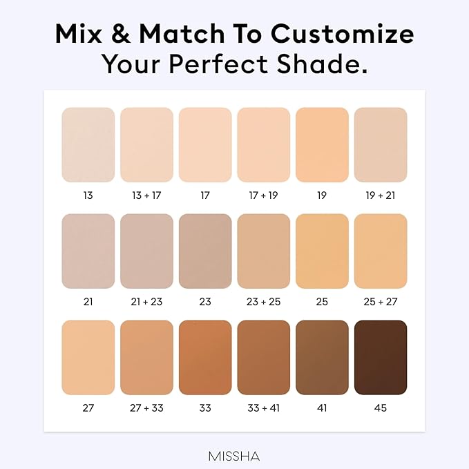 MISSHA M PERFECT COVER SERUM BB CREAM No.23 Natural Beige-Light/Medium with Cool/Neutral Undertone, Skin Tint, Tinted Moisturizer, Skin Care Foundation Makeup, 1.18 Fl oz
