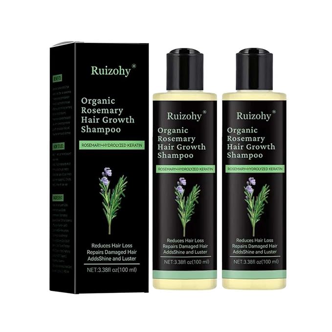 Rosemary & Biotin Shampoo for Hair Growth & Thinning Hair - Sulfate-Free, Vegan Formula with Hydrolyzed Keratin to Thicken, Strengthen & Revitalize Dry, Damaged Hair - For Men & Women