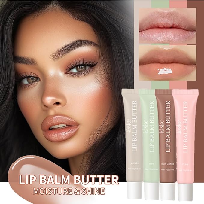 Summer Butter Lip Balm, Moisturizing Hydrating Natural Lip Care, Rich in Nutrients for Soft Smooth Lips