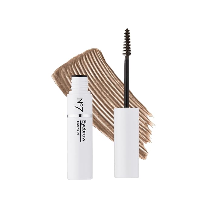 No7 Beautiful Eyebrows Gel - Light - Contains Pink Pepper Extract for Fuller, Darker Eyebrows - Flexible Brow Gel for Shaping & Filling Brows (3.7ml)