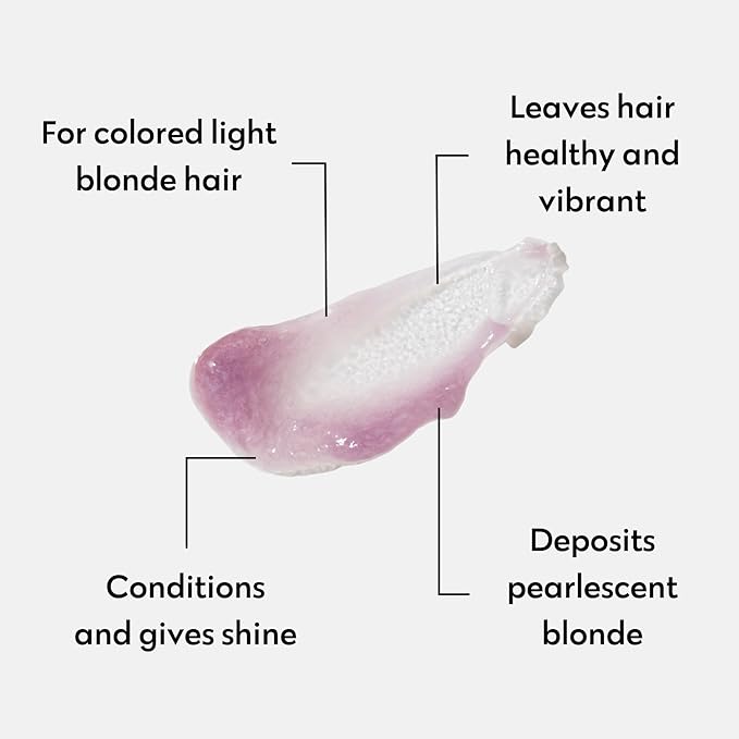 FOUR REASONS Color Mask, Pearl Blonde (27 Colors) – Hair Gloss & Color Depositing Conditioner – Semi Permanent Hair Toner for Color-Treated Hair Color For Women – Vegan & Cruelty-Free – 6.76 fl oz
