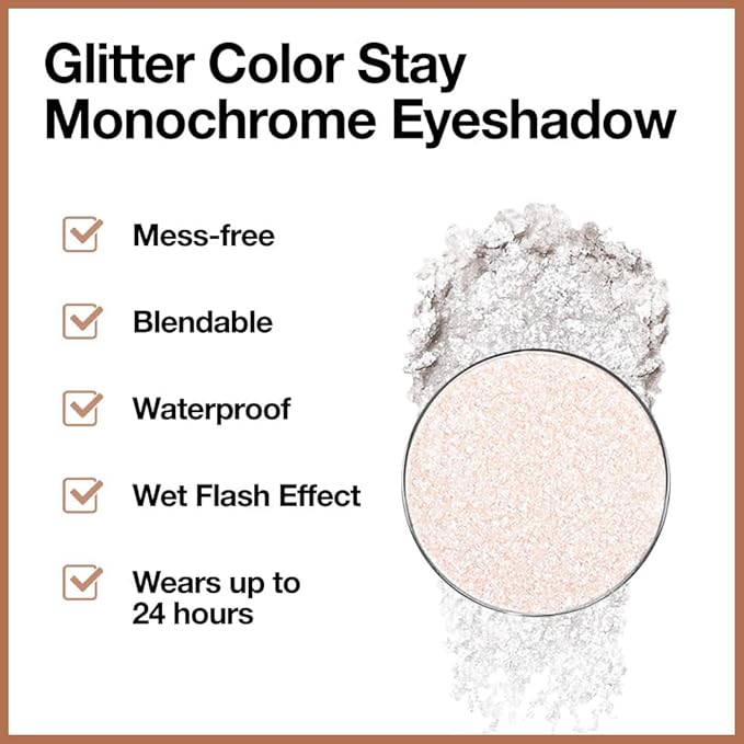 CAKAILA Beige White Monochrome Shimmer Eyeshadow Palette Makeup,Long Lasting Naturing-Looking Lightweight Glitter Single Eyeshadow,Neutral Powde Eye Shadow for Older Women