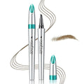 Eye Brow Pencils for Women - Waterproof Microblading Eyebrow Pencil, Four Tip Eye Brow Makeup Pen to Effortlessly Create Hair Like Natural Brows (Light Brown)