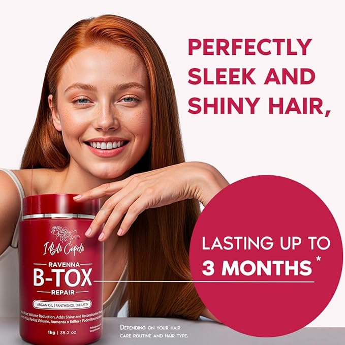 B-tox Repair Mask by Ibellicapelli: Anti-frizz, Hair Rejuvenation, 2x1kg/2x35.02 oz