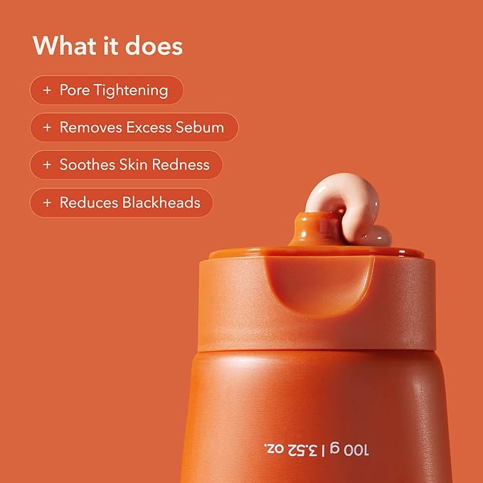 APRILSKIN Carrotene IPMP 3-Min Quick Dry Pore Caring Clay Mask | Kaolin & Zinc PCA | Reduces Pores & Sebum | Cooling Effect | Vegan | Gentle Exfoliation | Korean Skin Care | 100g 3.52 oz.