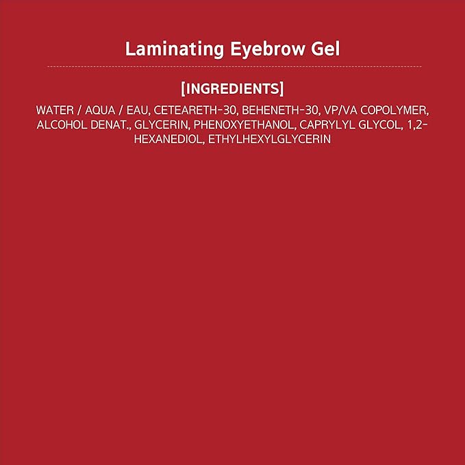 Espoir Laminating Eyebrow Clear Gel, Easy Shaping with Uniquely Designed Applicator, Long-Lasting & Smudge-Free, Non-Sticky and Lightweight Formula, Natural Look, Vegan, Festival Essentials, 0.1 fl oz