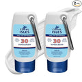 Coral Isles Sunscreen SPF 30 | Hawaii Compliant as Reef Safe | Octinoxate & Oxybenzone Free | Broad Spectrum UVA/UVB Protection | Water Resistant 80 Min. | Fragrance Free | 2 Fl Oz (Pack of 2))