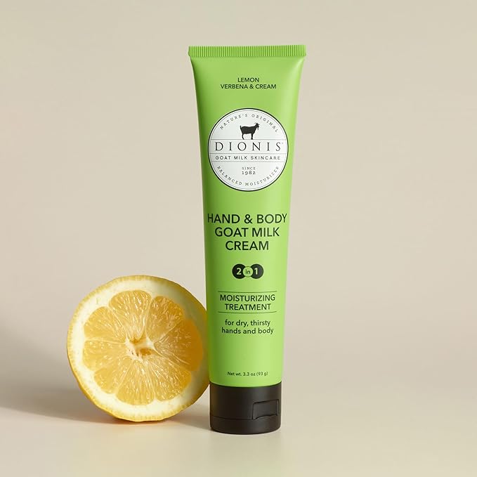 Dionis Goat Milk Hand & Body Cream Lemon Verbena & Cream 3.3oz (Pack of 1)