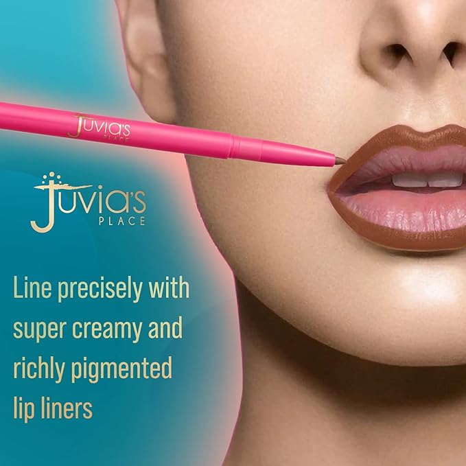Juvia's Place Coffee Shop Luxe Lip Liner: So Rare - Colorstay Matte Finish Lip Pencil, Makeup for Natural Long Lasting Beauty and Sensational Wear, Lip Stain Kiss Proof Cometics