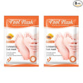 Magik Foot Peeling Mask Baby Soft Cracked Heels Remove Dead Skin Calluses (Papaya, 4 Pairs)