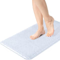 Yolife Shower Foot Scrubber Mat, Anti-Slip Bath Mat with Scrub Bristles, Soft Shower Foot Massager with Strong Suction Cups for Soothe Achy Feet,27.5'' x 15.7''