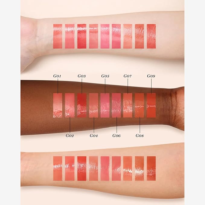 Flower Knows Midsummer Fairytales Coating Lip Lacquer,Glowy Non-Fading Lip Gloss,Hydrating Tinted Lip Oil for Girls&Women,Vegan & Cruelty Free,0.17Fl Oz(G08 Mystery Island)