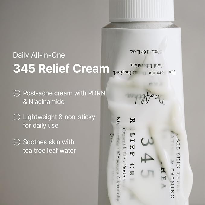 Dr.Althea 345 Relief Cream & Mist Duo | Soothing Recovery & Moisture for Sensitive Skin | Korean Vegan Skin Care Set for All Skin Types