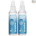 MOXE Shower Mist, Spa Steam Spray, Certified Natural Essential Oils, Aromatherapy, Tension Relief (Breathe, 4 Fl Oz (Pack of 2))