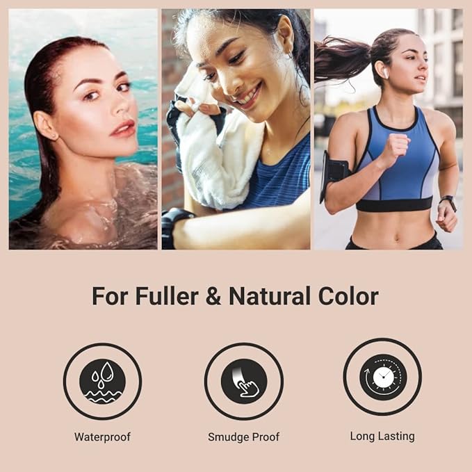 MinaiBrow Black Tinting Kit | Natural Spot Coloring Powder with Duo Angled Brush, Water & Smudge Proof Instant Brow Dye for 100% Gray Coverage
