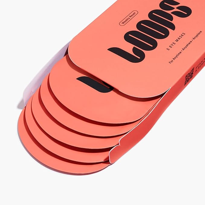 LOOPS WEEKLY RESET-Rejuvenating Hydrogel Korean Eye Mask Kit -Hydrate, Nourish and Help Reduce Wrinkles for Refreshed Eyes -Reduces Signs of Puffiness For Resilient-Looking Skin-Under Eye Patches-5pc