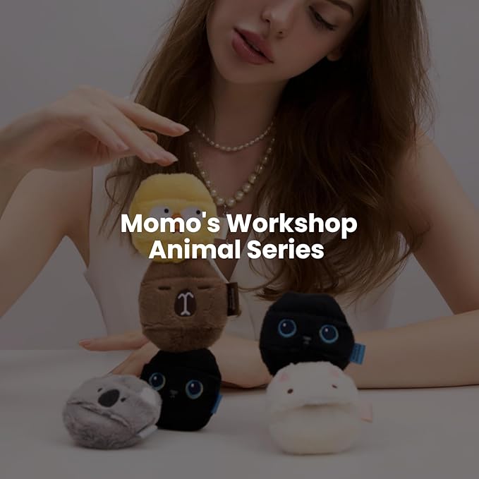 Momo's Workshop Face Fluffy Powder Puff,Soft Plush Setting Powder Puff, Large Velour Makeup Puff for Loose Or Pressed Powders,Round Cosmetic Puff, Beauty Makeup Tool,1pcs