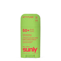 ATTITUDE Kids Mineral Sunscreen Stick SPF 50, Broad Spectrum Zinc Oxide, EWG Verified, Non-Nano, Mess-Free Stick for Face & Body, Lightweight Non-Greasy, Vegan, Watermelon & Coco Scent, 2 Oz