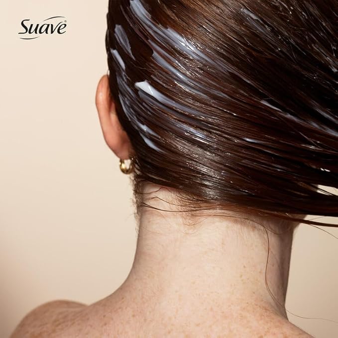 Suave Coconut Infusion Shampoo and Conditioner, Visible Damage Repair – Moisturizing Frizz Control Hair Products for Women & Men, 12.6 Oz Ea