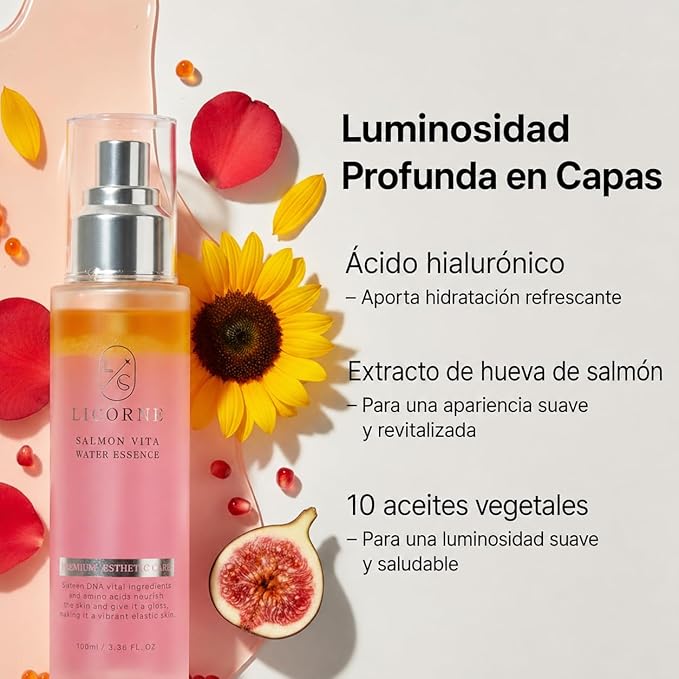Licorne PDRN Face Mist with Hyaluronic Acid, Niacinamide & Madecassoside – Salmon DNA Hydrating Facial Spray Essence, Dewy Glass Skin K-Beauty Mist, All Skin Types, 3.38 fl oz