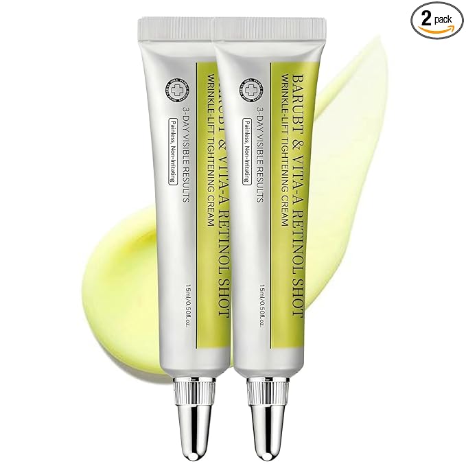 Retinol Shot Tightening Booster - Pore Minimizer, Firm Skin with Retinol & Panthenol, Facial Retinol Serum, Moisturizes Skin Smoother, Fine Lines & Wrinkles Less Noticeable, 2PCS - 0.5fl.oz.*2