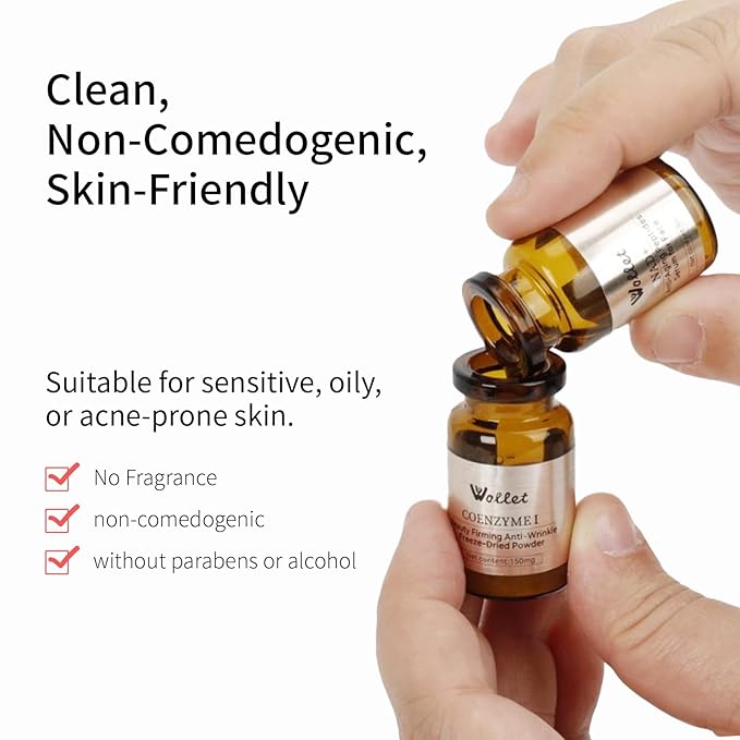 NAD+ Anti-Aging Peptides Serum – Fresh Activation, NAD+ & Collagen Peptides for Wrinkle Repair & Firming, Hydration & Brightening Without Microneedling, 5-days Supply for All Skin Types