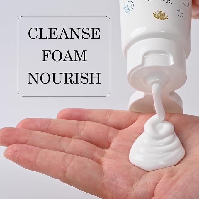 Aspira Joyslotic Amino Acid Facial Cleanser for Dry & Sensitive Skin, Gentle Hydrating Face Wash with Magnolia Oil & Plant Extracts, Fragrance-Free, Sulfate-Free, 4.23 fl oz