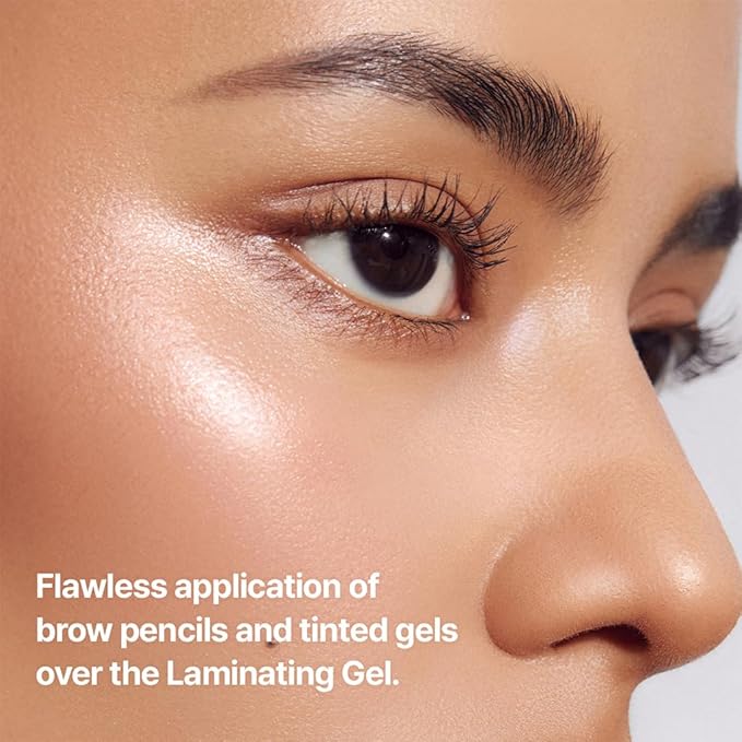 Espoir Laminating Eyebrow Clear Gel, Easy Shaping with Uniquely Designed Applicator, Long-Lasting & Smudge-Free, Non-Sticky and Lightweight Formula, Natural Look, Vegan, Festival Essentials, 0.1 fl oz