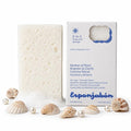 T. Taio Mother of Pearl Esponjabon Soap Sponge - Gentle Shower Scrubber - Cleaning Bath Wash Scrub - Dirt & Oil Removal - Massage & Lather Foot, Elbow, & Face Bathroom Accessories Fresh Nacre Scent