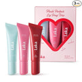 Laka Plush Perfect Lip Prep Trio, 10ml/0.33 fl.oz*3ea, Lip Gift Sets for Women, Vivid Color Lip care, Jelly tip for Hygienic Application, Moisture Plumping Conditioner, K-Beauty