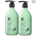LUSETA Tea Tree Mint Shampoo and Conditioner for Hair Cleaning, Clarifying with Lavender, Tea Tree & Peppermint Oil, Soothe the Scalp, Fight Itchy, Hydrating for Women and Men, 16.8oz*2