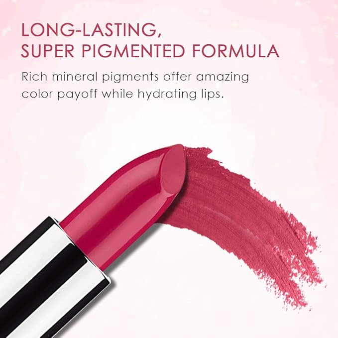 Bodyography Moisturizing Lipstick (Smile): Creamy Light Mauve, Long-Wearing Hydrating Salon Makeup w/ Aloe Vera | Gluten-Free, Cruelty-Free, Paraben-Free