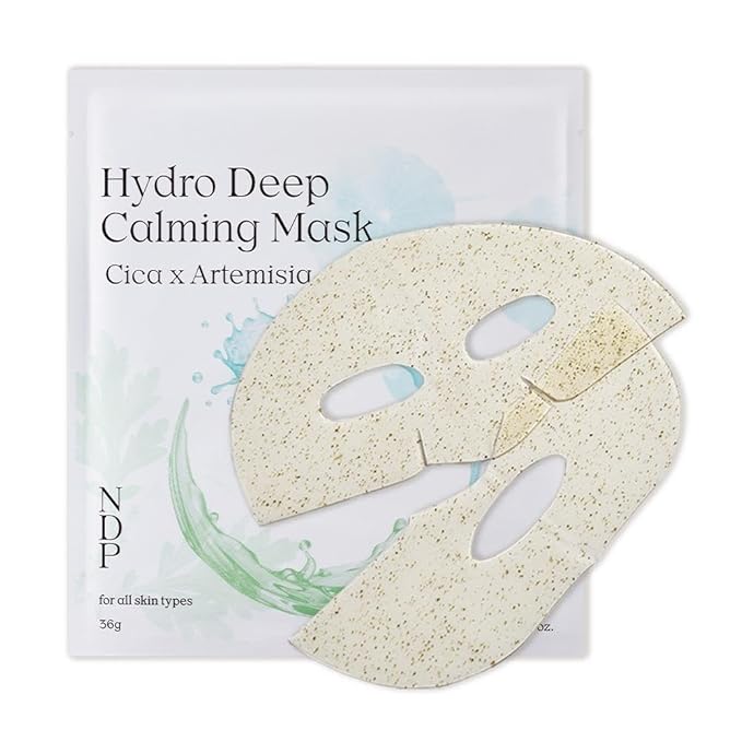 NDP Collagen Cica Cooling Hydrogel Face Mask, Soothing Ice Mask for Depuffing, Puffiness, Sunburn, After Sun & Microneedling, Vegan Collagen & Centella, Korean Skincare (36g x 1ea)