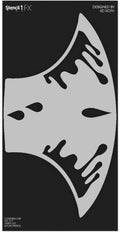 Stencil1FX Eye Drips 1 Tears Makeup Stencil - Water Drops Reusable Stencils for Costumes, Dress Up, Halloween, Cosplay, Face Painting, Raves, Festivals, Parades, Parties