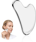 Stainless Steel Gua Sha Tool, Gua Sha Facial Tools, Durable GuaSha Tool for Jawline Sculpting, Face Massager, Puffiness Reducing, Skin-Care Gift